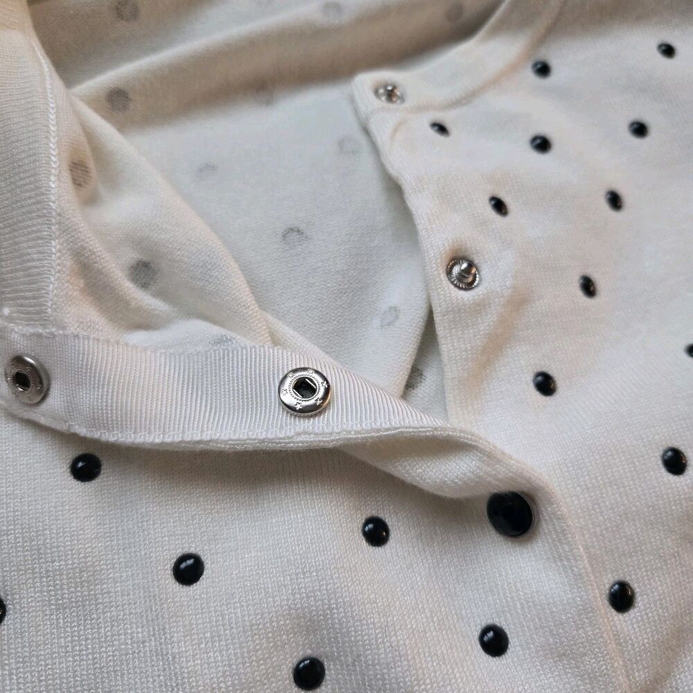 White House Black Market Ombre Polka Dot Embellished Cardigan – Size S NWT - Picture 5 of 10